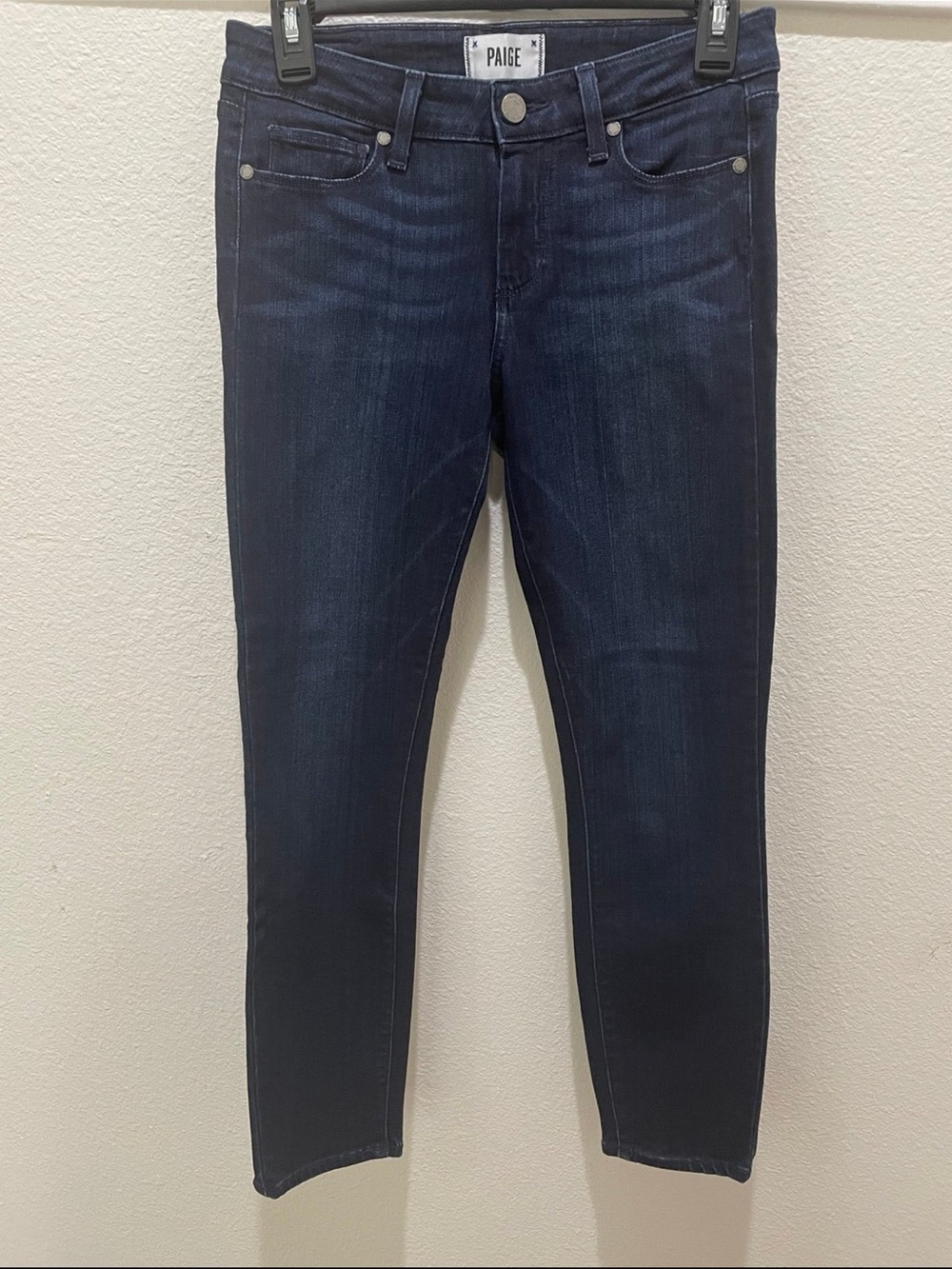 PAIGE Women's Verdugo Crop Skinny Jeans in Dark Wash size 27